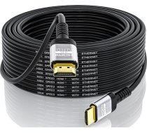 4K HDMI kabelis 15 metri | 18 Gbps īpaši ātrdarbīgs HDMI 2.0 kabelis un 4K @ 60Hz HDR ARC HDCP2.2 Ethernet HDMI kabelis | UHD TV monitoram, portatīvajam datoram, klēpjdatoram, Xbox, PS4/PS5 utt.
