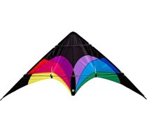 Wolkenstürmer® Flip (Rainbow) Stunt Kite - 2-Line Sports Stunt Kite ar poliestera auklām un lidojuma cilpām - Stablenkite iesācējiem un pieredzējušiem lietotājiem, 140 cm