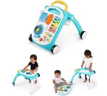 Baby Einstein, Muzikālā Mix 'N Roll 4-in-1 bērnu stūrītis un rotaļu galds, Atklāj mūziku, krāsas un dzīvniekus, stūrītis ar rotaļu staciju, elektroniskā rotaļlieta, bērniem no 6 mēnešiem (1 iepakojums)