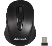 Effiki Activejet amy-213 bezvadu USB pele (optiskā; 1600 dpi; melna krāsa)