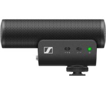 Sennheiser mke 400 mobile kit - kondensatora, superkardioīdais mikrofons ar zemfrekvences filtru un manfrotto statīvu