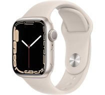 Apple Watch Series 7 (GPS, 41 mm) - Alumīnija korpuss Polar Star ar sporta siksniņu Polar Star (Atjaunots)