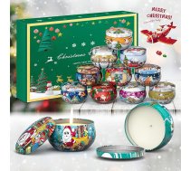 Primevolve aromātisko sveču dāvanu komplekts, 12 gabali, 2,5 oz, dzimšanas dienas dāvana sievietēm, vaniļa, dāvanas draudzenei Ziemassvētkos, sojas vaska aromterapijas sveces, aromātisko sveču komplekts