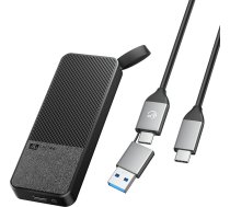 SAN ZANG MASTER Extreme Portable SSD 1TB, ārējais cietvielu disks ar USB-C kabeli, 560MB/s nolasīšanas ātrums, 520MB/s ierakstīšanas ātrums, uzticama datu glabāšana Mac, klēpjdatoriem, USB-C viedtālruņiem un citiem, melns