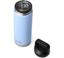YETI Rambler Bottle Chug, nerūsējošā tērauda pudele ar vakuuma izolāciju un vāciņu, Big Sky Blue, 26 oz (738 ml)