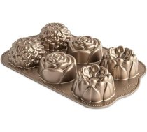 Nordic Ware Real Flower Cake Bundt Cake Moulds, Classic Floral, kūku veidnes, cepšanas forma, melna krāsā