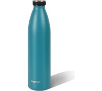 wenco Nerūsējošā tērauda pudele 1 L / 1000 ml Izolēta un hermētiski izturīga aukstiem un karstiem dzērieniem, var izmantot arī kā termosu flakonu, nesatur BPA - karību zils
