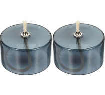 PRETYZOOM 2 stikla sveču turētāju komplekts Stikla eļļas lampa Stikla eļļas lampa Stikla petrolejas lampa Caurspīdīga petrolejas lampa Petrolejas lampa Petrolejas gaisma Mājas lampa Radošā petrolejas lampa Caurspīdīga eļļas lampa Eļļas l