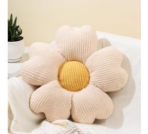 Ziedu spilvens Ziedu formas mest spilvenu 40cm balts Preppy spilvens Cute Dekoratīvs sēdekļa spilvens Estētisks spilvens gultas grīdas dīvānam Krēsls