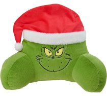 United Labels The Grinch spilvens, atzveltnes spilvens gultai un dīvānam, atzveltnes balsts ar roku balstiem, lasīšanas spilvens mugurai, kaklam un galvai, zaļš, 40 x 38 cm