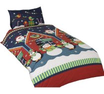 Santas Grotto Ziemassvētku tematikas gultas veļa maziem bērniem