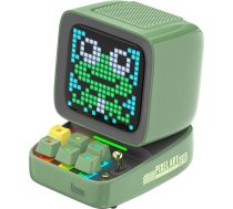 Divoom Ditoo daudzfunkcionāls Pixel Art LED Bluetooth skaļrunis, 256 programmējams LED panelis ar svētku gaismu, vieds digitālais galda pulkstenis, spēļu mūzikas kastīte, TF kartes un radio atbalsts, zaļš