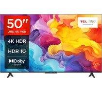 TCL 50V6B 50 collu 4K Ultra HD, HDR televizors, Smart TV ar Google TV atbalstu (Dolby Audio, kustību skaidrība, balss vadība, saderīgs ar Google Assistant, iebūvēts Chromecast)