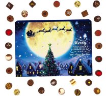 Hallingers Magische Reise Adventes kalendārs Šokolādes dāvanas, kas izgatavotas ar rokām bez alkohola no smalka kakao šokolādes (kaste) - dāvana vasarā un kā lieliska grilēšanas dāvana | Apsveicam Hanukkah Friendsheep