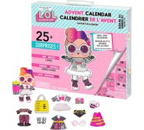 L.O.L. pārsteigums! Adventes kalendārs - ar kolekcionēšanas lelli - kostīmu dizainere - 25+ pārsteigumi - tērpi, apavi un aksesuāri - stenda iepakojums - kolekcionēšanai - bērniem no 4 gadiem, rozā krāsā