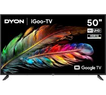 DYON iGoo-TV 50U - 50 collu 4K Ultra HD Smart LED televizors ar Google TV, HD trīskāršo uztvērēju, balss vadību, Netflix, Prime Video, YouTube, DAZN, Disney+