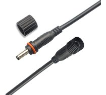AsanWise IP67 ūdensizturīgs līdzstrāvas pagarinātājs 5M 1,35 mm x 3,5 mm līdzstrāvas pagarinātājs melns