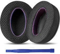 Adhiper Ausu spilventiņi Sony WH-XB900N, WH-CH720N, WH-CH720N, WH-CH710N, WH-CH700N, MDR-RF895RK austiņām, austiņu spilventiņi ar uzlabotu sieta audumu un ērtām putām - melni un violeti, īpašs izdevums