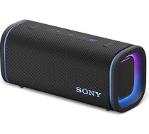 Sony ULT Field 5 - jaudīgs pārnēsājams Bluetooth skaļrunis, 25 stundu akumulators, 2 x ULT Power skaņas režīmi, IP67, ūdensizturīgs, putekļu izturīgs, 360° gaisma, noņemama plecu siksna - melns