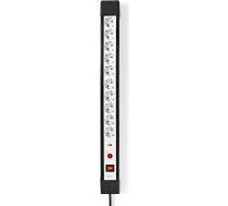 Strāvas sloksne ar aizsardzību pret pārspriegumiem - 10 virzienu - zemējuma kontakts/tips F (CEE 7/7) - 3,00 m - 3500 W - 16 A - zemējuma veids: sānu kontakti - kontaktligzdas leņķis: 3,00 m: 45 ° - H05VV-F 3G1,5 mm² - H05VV-F 3G1,5 mm²