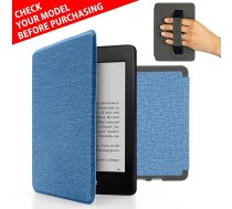 MyGadget futrālis Amazon Kindle Paperwhite 10. paaudzes (2018-2020 - 6 collas) ar siksniņu un automātiskās miega/modināšanas funkciju - flipa futrālis gaiši zilā krāsā