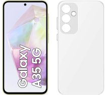Samsung Galaxy A35 5G viedtālrunis, Android mobilais tālrunis bez līguma, 256 GB / 8 GB RAM, 2 dienu akumulatora darbības laiks, 50 MP kamera, lielisks citrons + caurspīdīgs korpuss