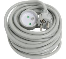 Debflex 335262 Pagarināšanas kabelis ar plastmasas apvalku HO5VV-F 3G1.5, piekaramais, 10 m, pelēks