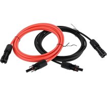 SURIEEN 12AWG 3M 4mm² saules paneļa pagarināšanas kabelis Ūdensizturīgs saules paneļu komplekts 1500V ar sieviešu un vīriešu 3M sarkanu un 3M melnu krāsu