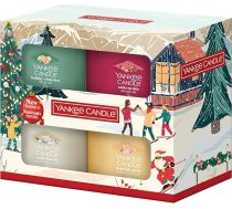 Yankee Candle Ziemassvētku aromātisko sveču dāvanu komplekts, 4 pildītas mini sveces, Après Ski kolekcija, ideāla Ziemassvētku dāvana sievietēm