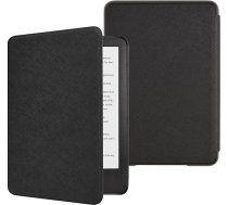 DMLuna Kindle (11. paaudze 2022) futrālis, īpaši plāns, viegls, aizsargājošs, izturīgs, augstas kvalitātes PU ādas vāciņš ar automātiskās miega modināšanas funkciju (melns)