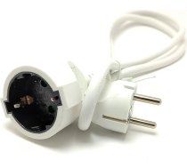 1m 3680W 16A 230V 3x1,5 mm pagarinājuma vads balts H05VVV-F.BL