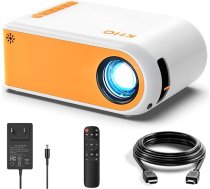 Mini projektors, Vamvo YG300 Pro Mini projektors, portatīvais filmu projektors 1080p, atbalsta bērnu dāvanas, mājas kinozāles, saderīgs ar viedtālruni / klēpjdatoru / PS4 / Firestick
