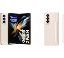 Samsung Galaxy Z Fold4 5G mobilais tālrunis bez SIM kartes Android flip viedtālrunis 512 GB, smilškrāsas krāsā un pastāvīgs vāciņš ar pildspalvu EF-OF93P priekš Galaxy Z Fold4, viedtālruņa vāciņš