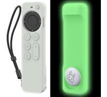 AhaStyle Aizsargvāciņš saderīgs ar Apple TV 4K HD Siri tālvadības pulti 3. paaudzes [iebūvēts AirTag stiprinājums] Visapkārtējs apvalks Apple TV tālvadības pults/Siri tālvadības pults (2. paaudze) un AirTag