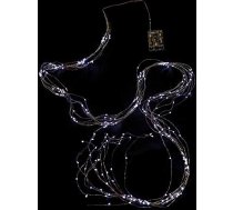 EUROCINSA Ref. 28368 12 gaismas lentes ar 240 baltām statiskām LED (baterijas nav iekļautas komplektā), 2 m, vara krāsā, viens izmērs.