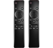 [Pack of 2] Universāla tālvadības pults, kas saderīga ar visiem Samsung LED QLED UHD SUHD HDR LCD LCD LCD ar izliektu saules paneli HDTV 4K 8K 3D Smart TV, ar pogām Netflix, Prime Video, WWW