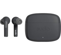 Sudio N2 Pro Midnight Black, True Wireless Bluetooth In-Ear austiņas ar ANC - daudzpunktu savienojums, IPX4 ūdensizturība, USB-C un bezvadu uzlāde, mikrofons, 30 h atskaņošanas laiks ar uzlādes futrālīti
