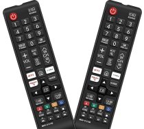 2er-Pack: Universal-Smart-TV-Fernbedienung für Samsung kompatibel mit allen QLED/LED/4K UHD HDR Smart-TV 2024-2017 Modelle, inklusive Netflix.