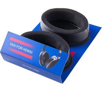 YAXI melni ādas ausu spilventiņi Sennheiser HD650/HD600/HD660S/HD580/HD565/HD545/660S 106mm x 81mm x 25mm