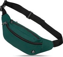 Long Keeper Bum Bag sievietes vīrieši - jostas soma ūdensizturīgs liels viduklis Fanny Pack sporta plecu soma viduklis soma pārgājieniem velosipēdu kempinga ceļojumu ārā, B-zaļa, vienības izmērs