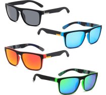 FeiOne 4 pāri saulesbrilles vīriešiem un sievietēm, ballīšu brilles, saulesbrilles vīriešiem/sievietēm, ballīšu brilles, sporta modes saulesbrilles, UV aizsardzība, Unisex