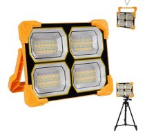 LED akumulatora prožektora lampa kempinga 300 W LED darba gaismas akumulators 26000 Ah uzlādējams LED LED pārnēsājams USB uzlādējams barošanas bloks, aptumšojams avārijas apgaismojums ārkārtas situācijām, dārzam, makšķerēšanai, kemping