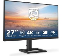 Philips 27E1N1800A - 27 Zoll Ultra HD monitors, plakanā ekrāna, HDR10 (3840x2160, 60 Hz, HDMI 2.0, DisplayPort 1.4), melns