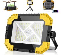 CLV LED celtniecības prožektora baterija 200 W, 20000 mAh Pārnēsājama LED darba gaisma IP66 ūdensizturīgs akumulatora prožektors 4 gaismas režīmi 2 spilgtuma kempinga lampa USB uzlādējama saules baterijas lampa