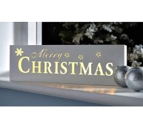 Masonanic LED izgaismota Ziemassvētku zīme dekorēšana galda lampa loga gaisma sienas gaisma 15 collu eleganta balta koka gaisma darbojas ar akumulatoru