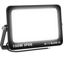 SKYWORLD 150 W LED āra prožektors, 15000 LM āra prožektors, 6000 K Cool White LED prožektors, IP66 ūdensizturīgs āra apgaismojums dārzam, pagalmiem, pagalmam, piebraucamajam ceļam, durvīm, garāžām, gaitenim