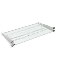 Plaukts 250mm 19" 483x250mm 1u skapjiem pelēks (ral 7035)