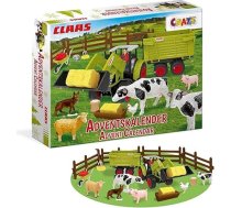 Bērnu Adventes kalendārs, Claas rotaļlietu Adventes kalendārs ar fermas figūriņām un traktoru, 24 pārsteigumi, Adventes kalendārs zēniem