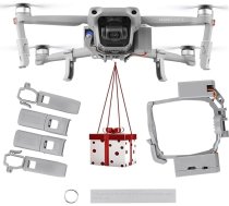 Dronu piegādes ierīces gaisa dropping Thrower ātrās atbrīvošanas Drop ierīces sistēmas komplekti ar dronu piezemēšanās pārnesumiem makšķerēšanai, reklāmai, kāzām u.c., kas piemēroti DJI Mavic Air 2 dronu piederumiem