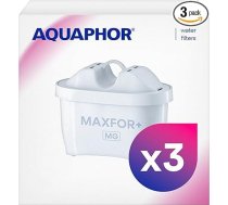 AQUAPHOR Maxfor+ Mg Pack 3 500734 Filtra kārtridžs pret kaļķakmeni un hloru ar magniju Aquaphor Onyx, Amethyst, Jasper, Time un visiem Brita Maxtra+ un Maxtra modeļiem, balts
